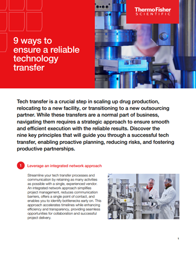 Ensure a reliable technology transfer